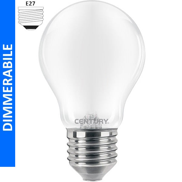 CENTURY LAMPADINA LED INCANTO SATEN GOCCIA DIM.230V 11W E27 3000K 1450LM