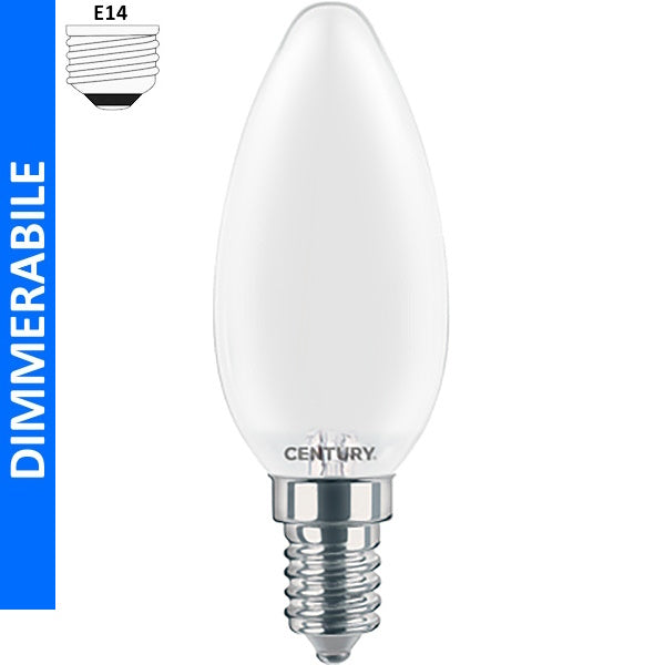 CENTURY LAMPADINA LED INCANTO SATEN DIMMERABILE 230V E14 IP20