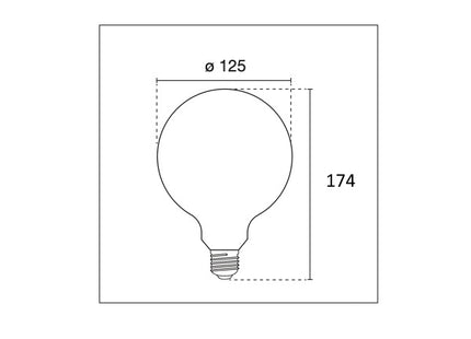 CENTURY LAMPADINA LED INCANTO SATE GLOBO G125 230V 10W E27 4000K 1521LM*