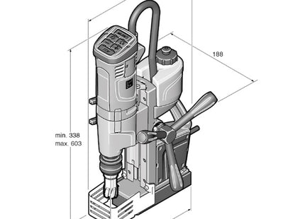 FEIN TRAPANO MAGNETICO MOD. KBU 35 QW POTENZA 1100W