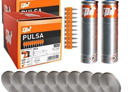 SPIT KIT CHIODI HC6 D.MM6,4X22 PZ.1000 + 10 BANDELLE + 2 CARTUCCE GAS