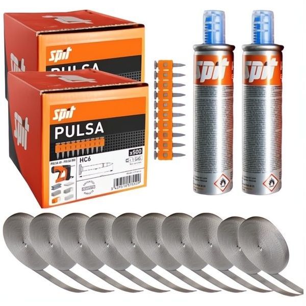 SPIT KIT CHIODI HC6 D.MM6,4X22 PZ.1000 + 10 BANDELLE + 2 CARTUCCE GAS