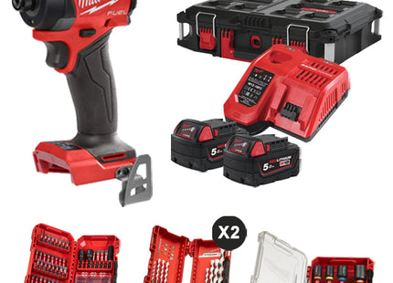MILWAUKEE AVVITATORE IMPULSI DA 1/4" HEX A BATTERIA M18 FID3100P-502P