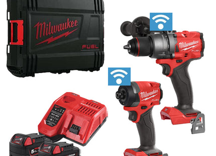 MILWAUKEE KIT M18 ONEPP2A3-502X TRAPANO+AVVITATORE IMPULSI 1/4"