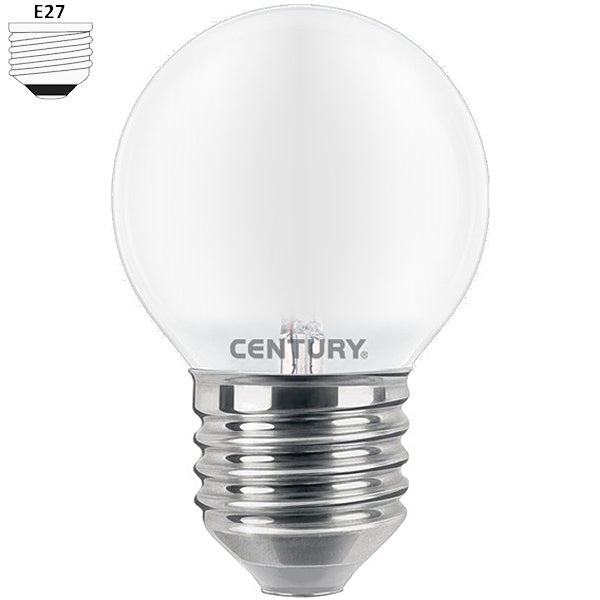 CENTURY LAMPADINA LED INCANTO MINI GLOBO SATEN 230V E27 IP20