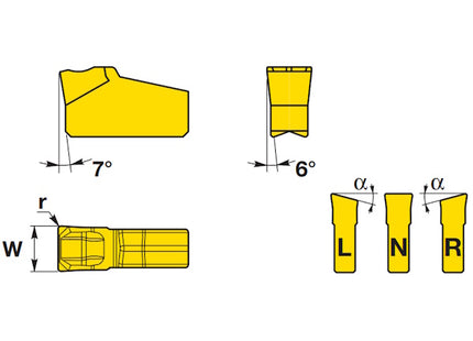 IMPERO INSERTO PER TORNITURA ART. LCMX 25 56 00-N4 OR5000