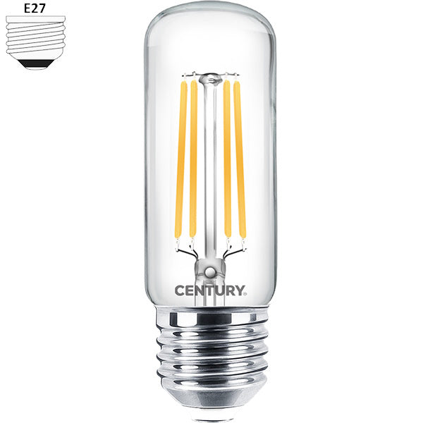 CENTURY LAMPADINA LED INCANTO TUBOLARE CLEAR 9W E27 4000K 1200LM IP20
