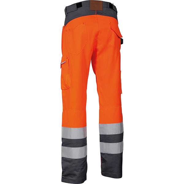 COFRA PANTALONE ALTA VISIBILITA' LIGHT ARANCIO FLUO/ANTRACITE