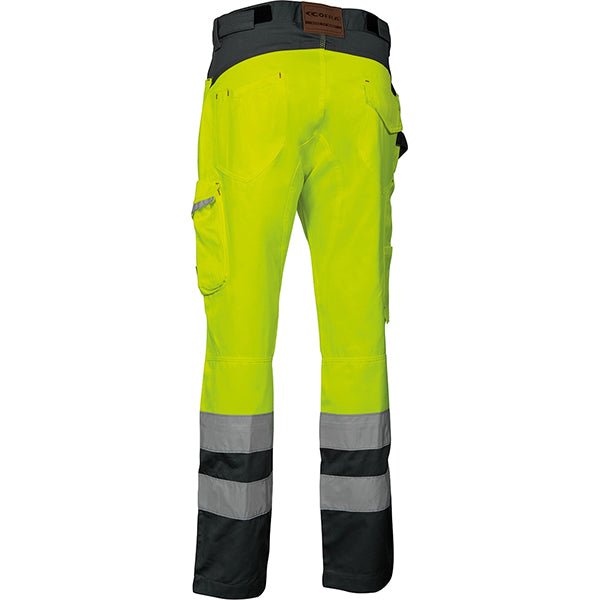 COFRA PANTALONE ALTA VISIBILITA' LIGHT GIALLO FLUO/ANTRACITE
