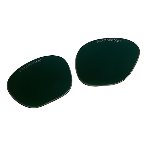 SACIT LENTI PER OCCHIALI INATTINICHE VERDI SAGOMATE DIN 5 LA COPPIA