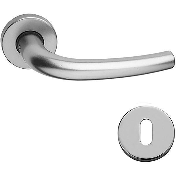 COTTALI OMEGA MANIGLIA PER PORTA ROSETTA + BOCCHETTA IN ALLUMINIO