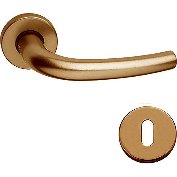 COTTALI OMEGA MANIGLIA PER PORTA ROSETTA + BOCCHETTA BRONZO