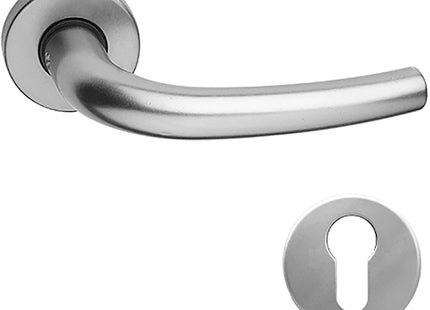 COTTALI OMEGA MANIGLIA PER PORTA ROSETTA + BOCCHETTA YALE ALLUMINIO
