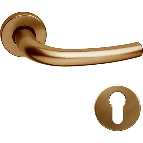 COTTALI OMEGA MANIGLIA PER PORTA ROSETTA + BOCCHETTA YALE BRONZO