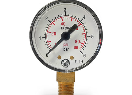 ITALMANOMETRI MANOMETRO D.MM 40 RADIALE DA 1/8" BAR 0/ 16
