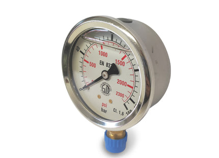 ITALMANOMETRI MANOMETRO CON GLICERINA D.MM 63 RADIALE 1/4&quot;