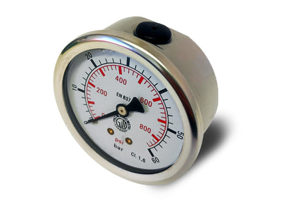 ITALMANOMETRI MANOMETRO CON GLICERINA D.MM 63 POSTERIORE 1/4&quot;