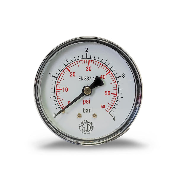 ITALMANOMETRI MANOMETRO D.MM 63 POSTERIORE DA 1/4"