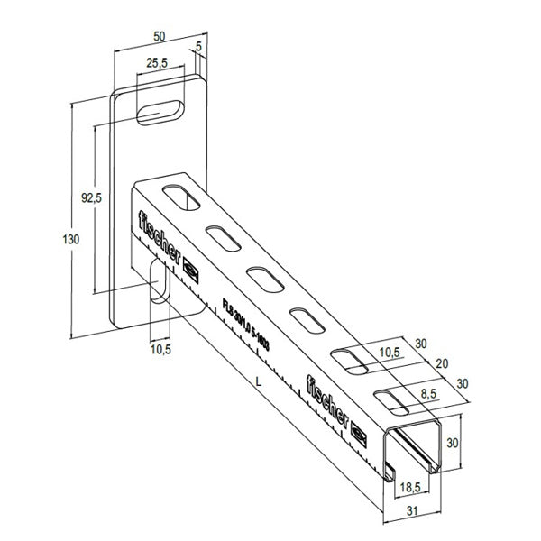 FISCHER SAMONTEC MENSOLA A SBALZO ALK 31