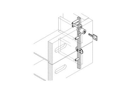 MERONI SERRATURA CHIUSURE MULTIPLE ROTAZIONE 360° CILINDRO D.MM16,5