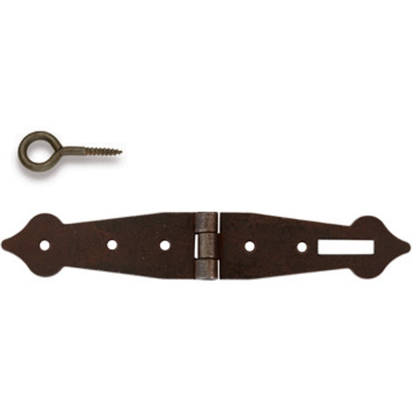 METAL STYLE CHIUSURA PER BAULE CON OCCHIOLO FERRO ANTICATO MM182X30