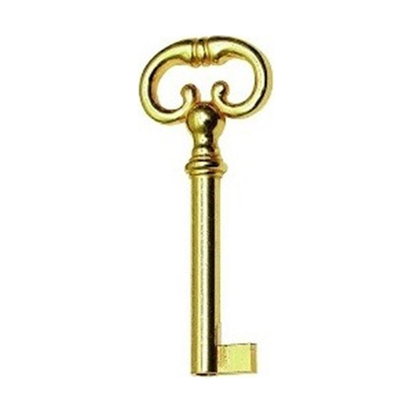 METAL STYLE CHIAVE IN OTTONE LUCIDO MM32X73
