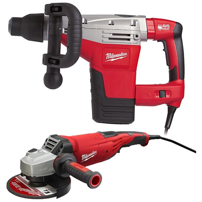 MILWAUKEE KIT MARTELLO MOD. K500S + SMERIGLIATRICE AG 22-230 DMS*