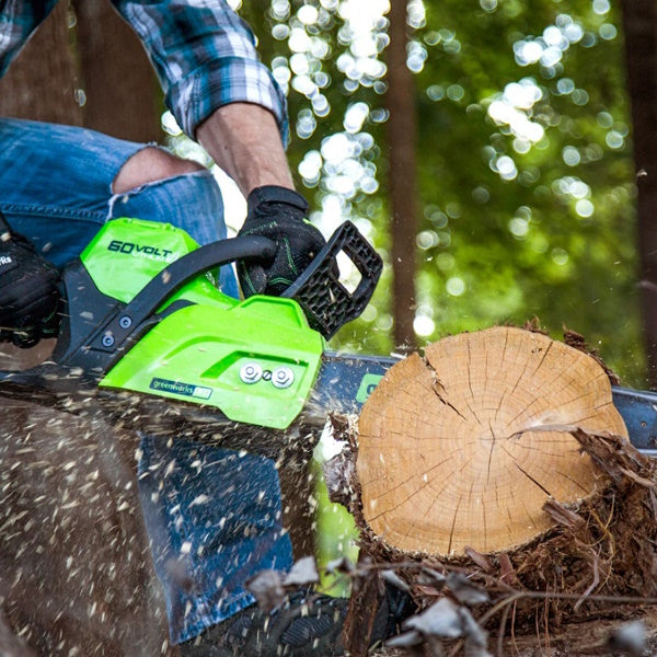 GREENWORKS MOTOSEGA GD60CS40 60V SENZA CARICABATTERIA E BATTERIA