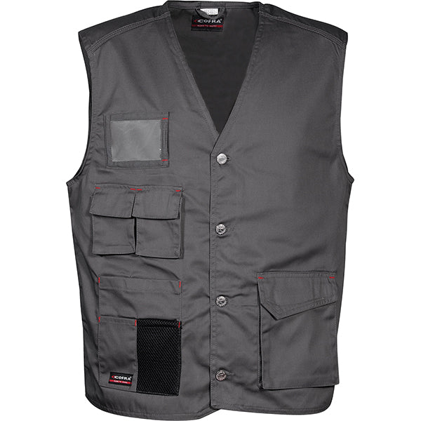 COFRA GILET MULTITASCHE MONASTIR COLORE ANTRACITE