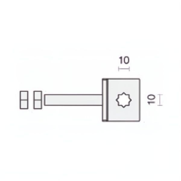 COMUNELLO STAFFA REGOLABILE A VITE PER SHOWIN S35/S45