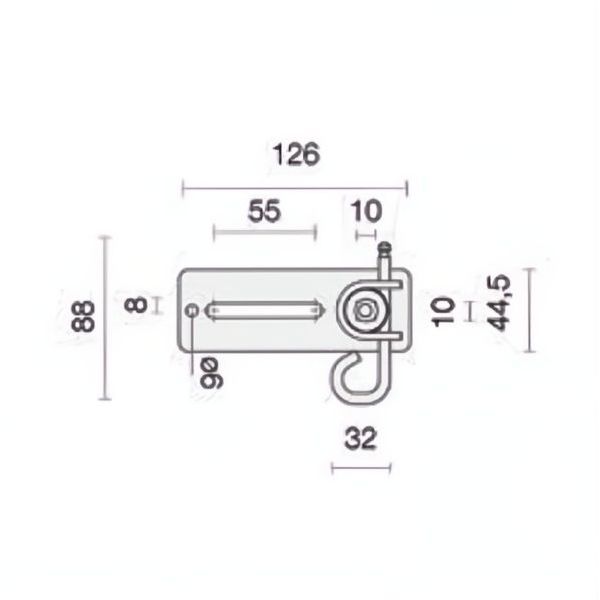 COMUNELLO STAFFA REGOLABILE CON COPIGLIA PER SHOWIN S35/S45