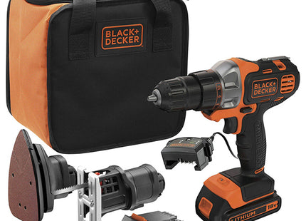 BLACK+DECKER KIT UTENSILE MULTIEVO 18V 1,5AH ART. MT218S1A-QW*