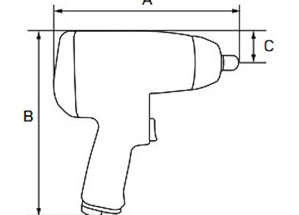 AIRMARTIN AVVITATORE PNEUMATICO AD IMPULSI PISTOLA DA 3/8" 448NM