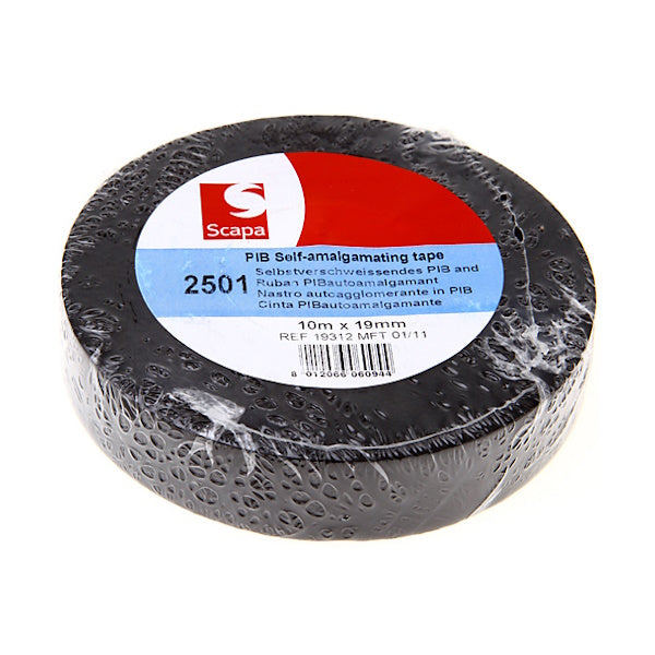 SCAPA TAPES NASTRO AUTOAGGLOMERANTE ART.2501 MM19X10MT NERO