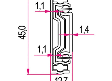 RAM GUIDE PER CASSETTI ESTRAZIONE TOTALE SOFT-SELF CLOSING KG40