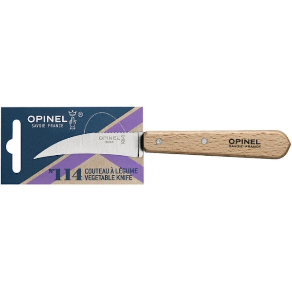 OPINEL COLTELLO CUCINA PER VERDURE MANICO IN FAGGIO LAMA INOX CM 7