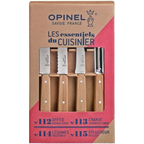 OPINEL SET DA 4 COLTELLI CUCINA LES ESSENTIELS DU CUISINIER