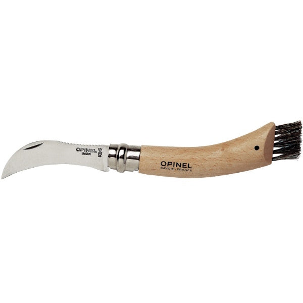 OPINEL COLTELLO PER FUNGHI CON MANICO IN FAGGIO LAMA INOX DA CM 8