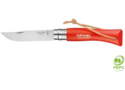 OPINEL COLTELLO AVVENTURIERO CON LACCIO LAMA INOX CM8 CON MANICO VIOLA