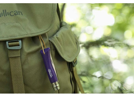 OPINEL COLTELLO AVVENTURIERO CON LACCIO LAMA INOX CM8 CON MANICO VIOLA