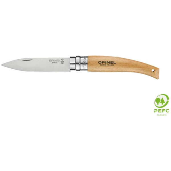 OPINEL COLTELLO DA GIARDINO CON MANICO IN FAGGIO LAMA INOX DA CM 8,5
