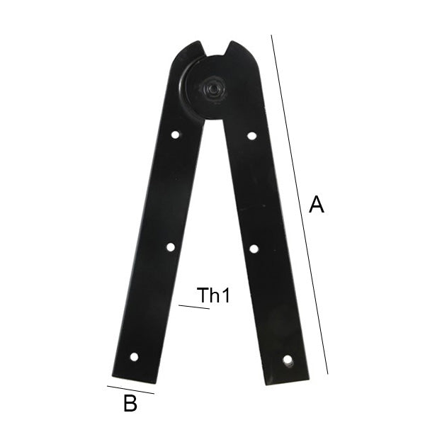 OM4 CERNIERA PER SCALA VERNICIATA NERA