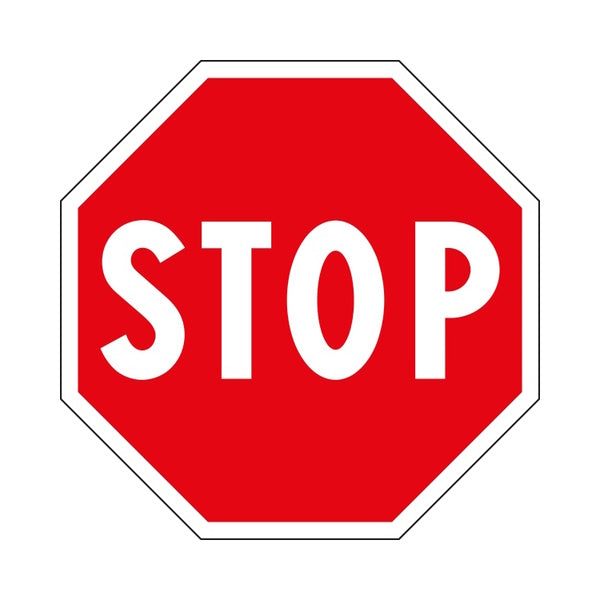 3G ITALIA OTTAGONO FERMARSI E DARE PRECEDENZA "STOP" CM60 F.37  METALLO