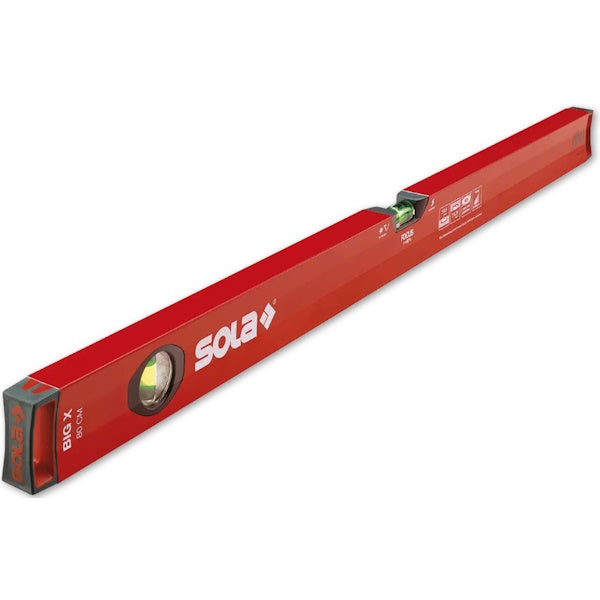 SOLA LIVELLA A BOLLA D'ARIA ART. BIGX 80 CM 80 IN ALLUMINIO ROSSA*