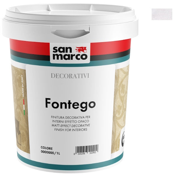 SAN MARCO FONTEGO ARGENTO FINITURA DECORATIVA PER INTERNI EFFETTO OPACO