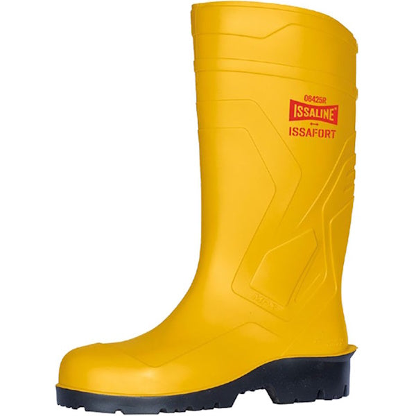 ISSA STIVALE DI SICUREZZA ISSAFORT IN PVC NITRILICO GIALLO S5 SRA