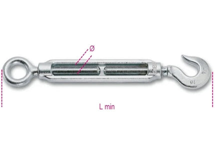 ROBUR BLISTER TENDITORI OCCHIO/GANCIO ZINCATI M 5 WFL KG  25 8006Z-2K