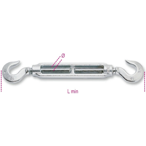 ROBUR TENDITORI A 2 GANCI ZINCATI ART.8007Z