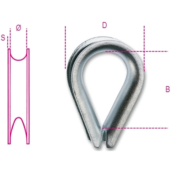 ROBUR RADANCE PER FUNE D.MM12 TIPO PESANTE ZINCATA ART.8021A