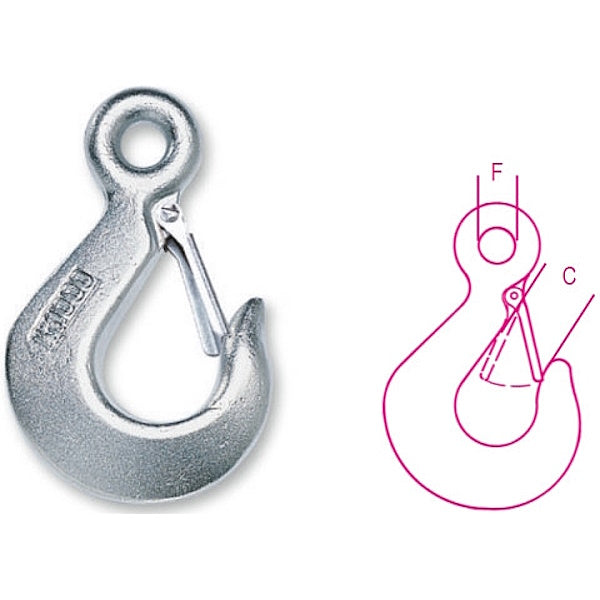 ROBUR BLISTER GANCI PER SOLLEVAMENTO IN ACCIAIO ZINCATI ART.8051S-K